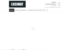 Tablet Screenshot of lusimat.ca
